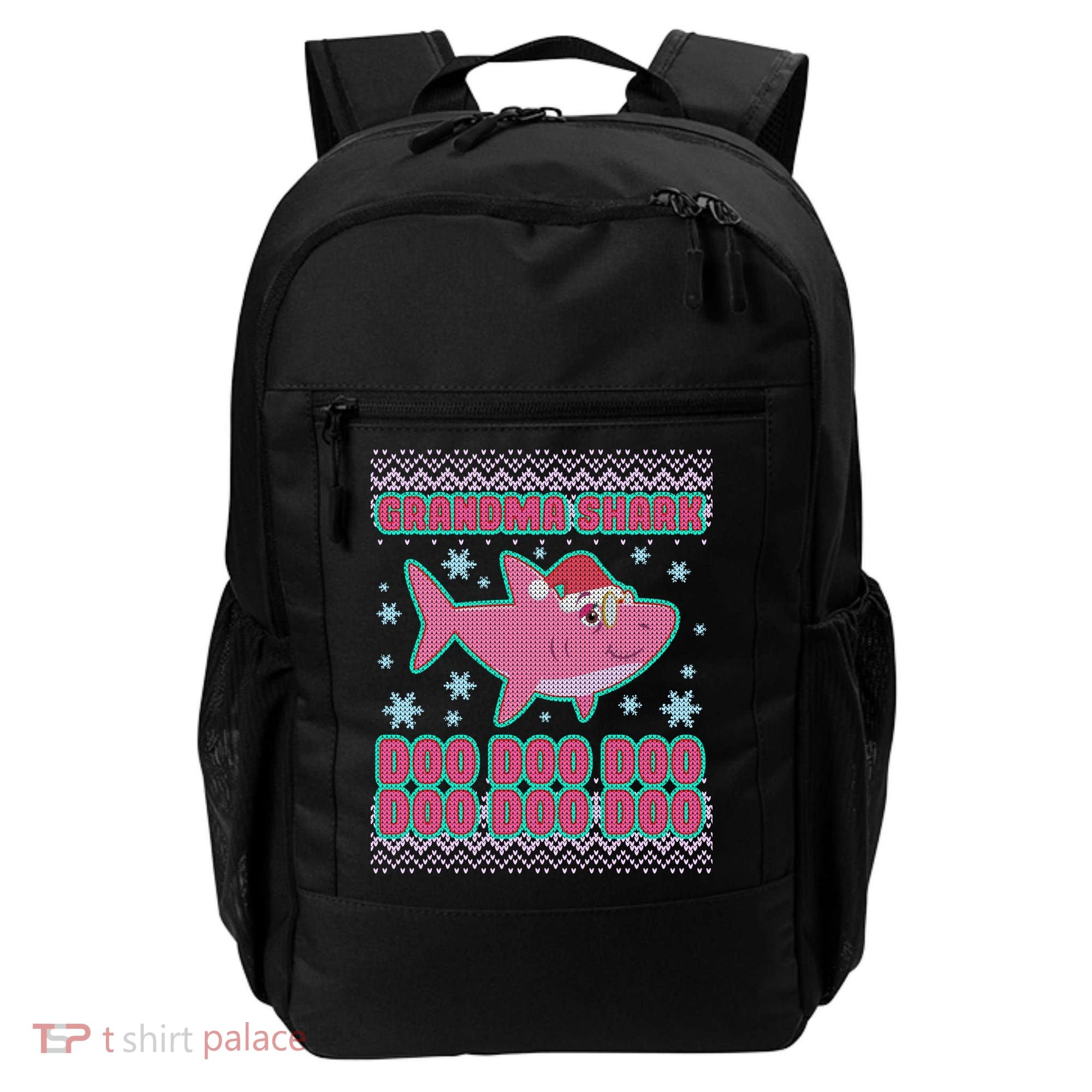 Christmas Grandma Shark Doo Doo Doo Backpack