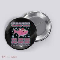 Christmas Grandma Shark Doo Doo Doo Button thumb 0