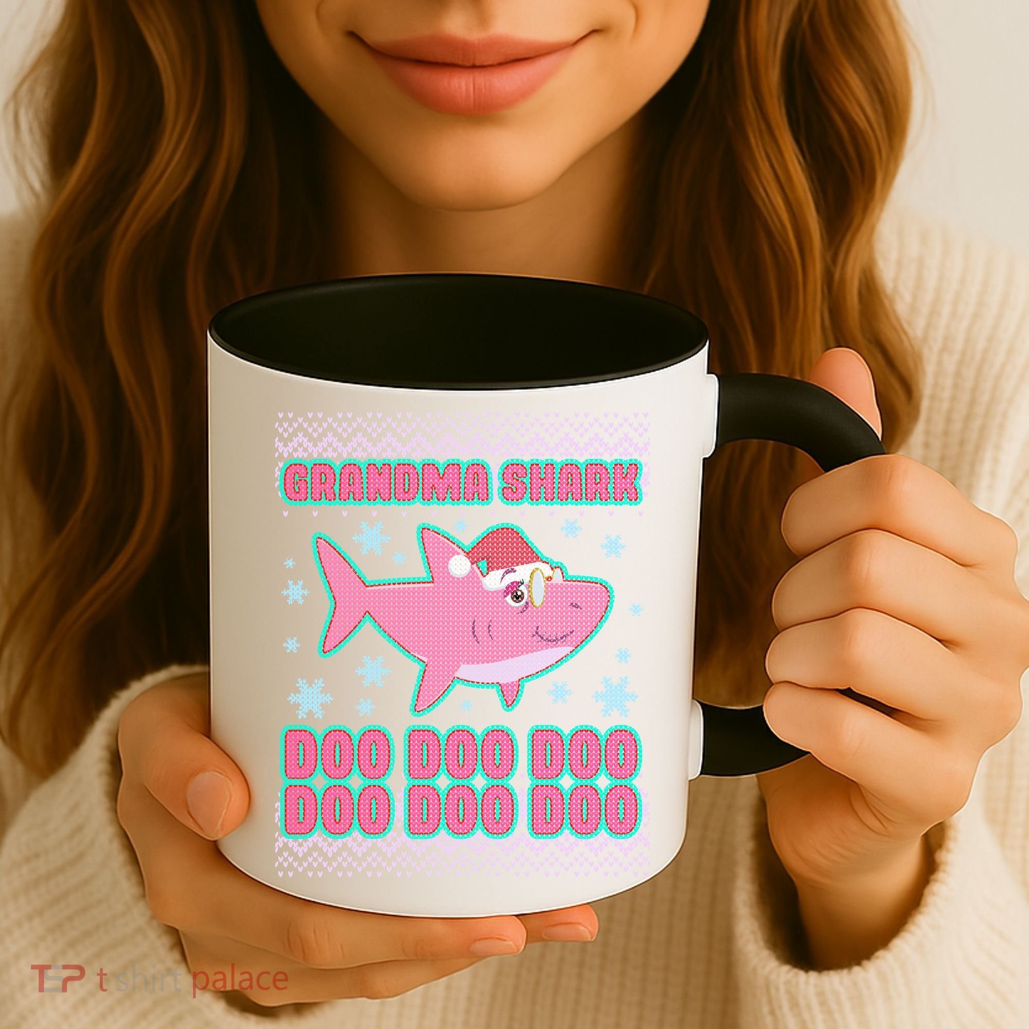 Christmas Grandma Shark Doo Doo Doo Coffee Mug