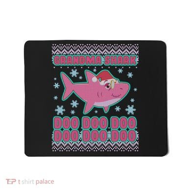 Christmas Grandma Shark Doo Doo Doo Mousepad