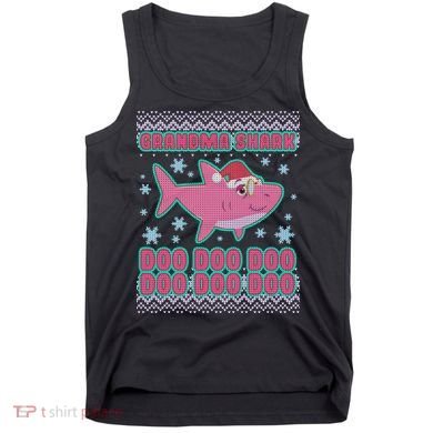 Christmas Grandma Shark Doo Doo Doo Tank Top