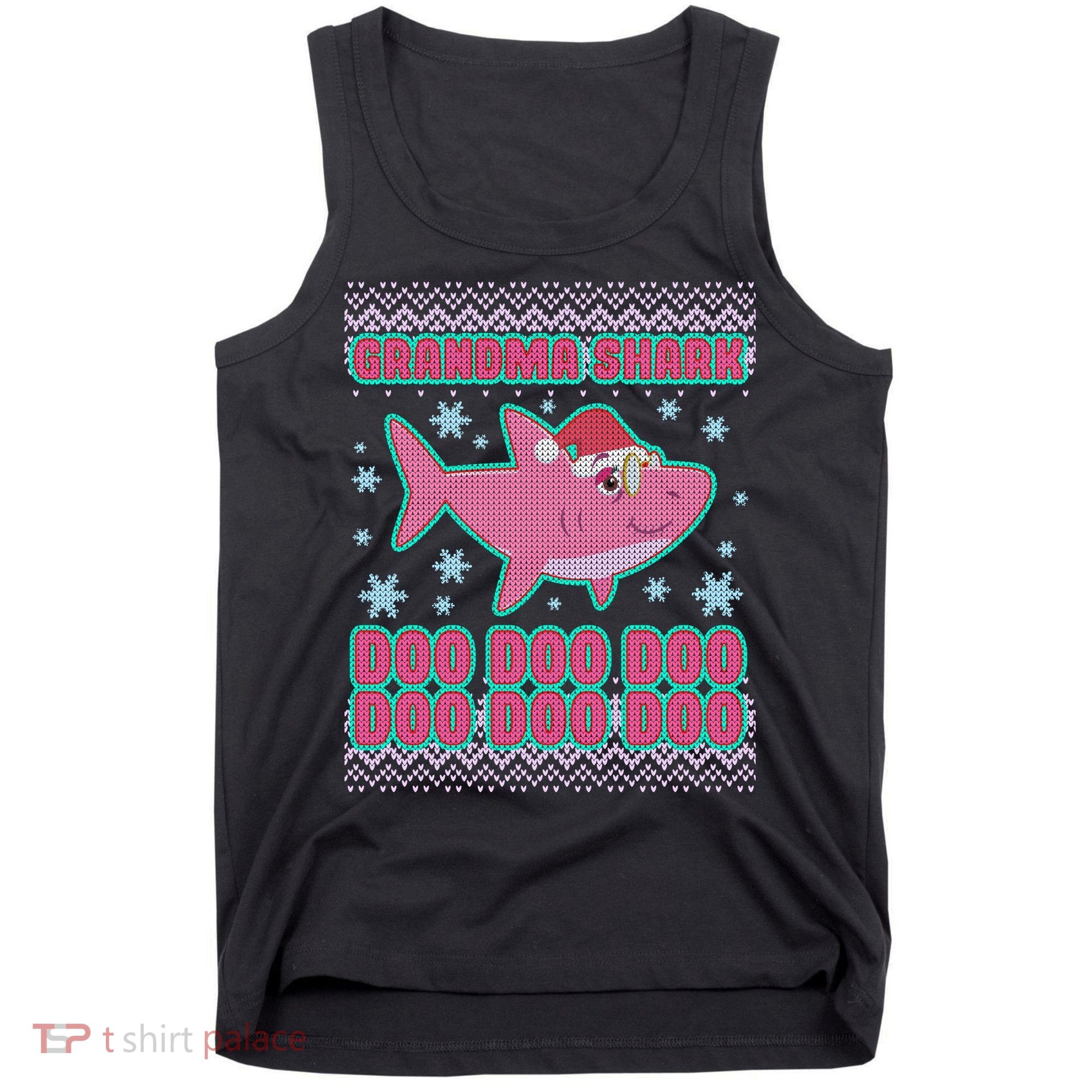 Christmas Grandma Shark Doo Doo Doo Tank Top