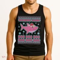 Christmas Grandma Shark Doo Doo Doo Tank Top thumb 3