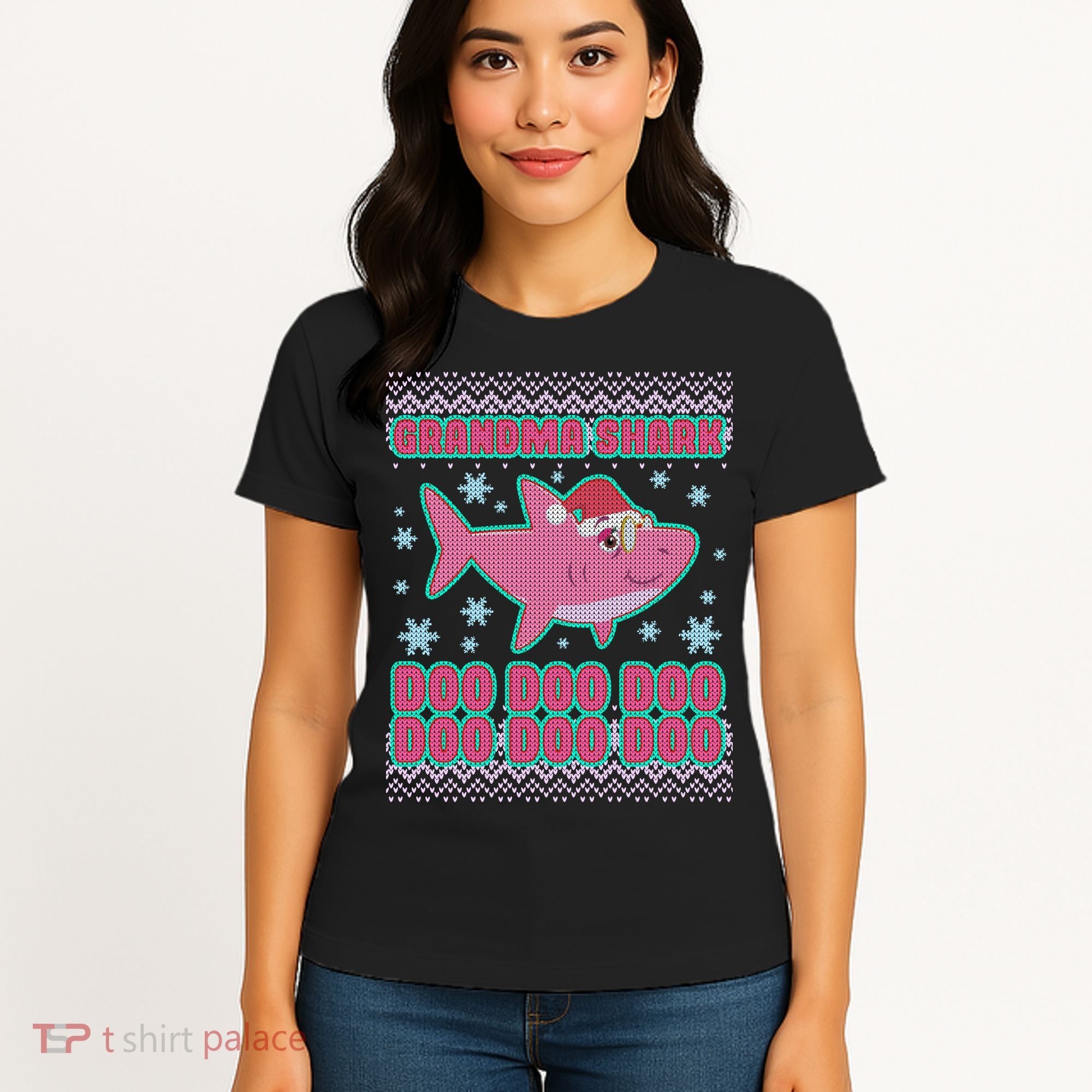 Christmas Grandma Shark Doo Doo Doo Women's T-Shirt