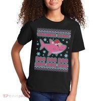 Christmas Grandma Shark Doo Doo Doo Kids T-Shirt thumb 2