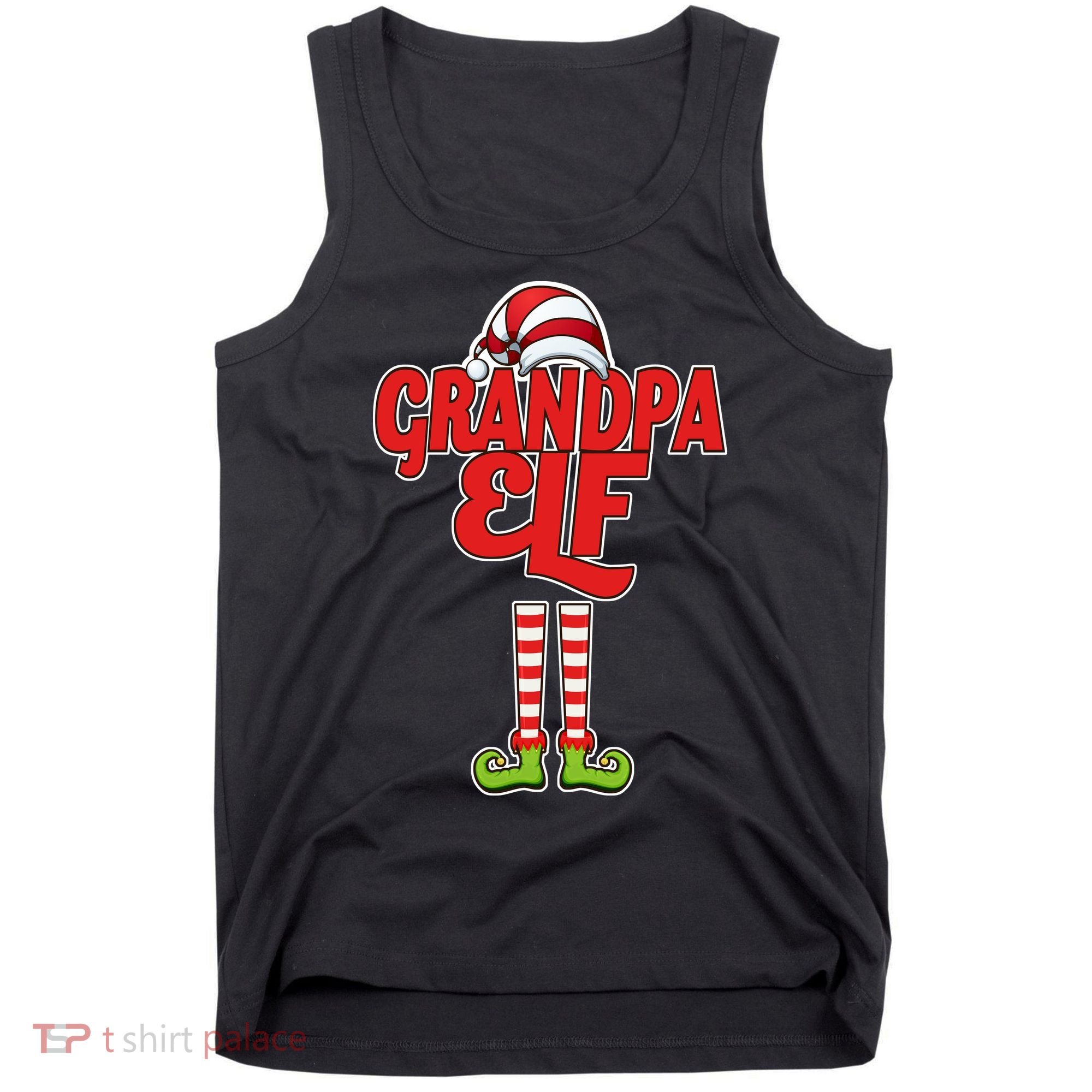 Christmas Grandpa Elf Tank Top
