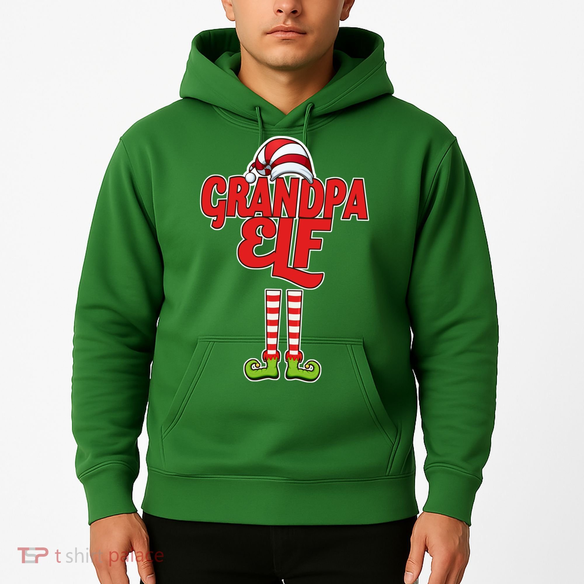 Christmas Grandpa Elf Hoodie