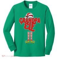 Christmas Grandpa Elf Kids Long Sleeve Shirt thumb 0