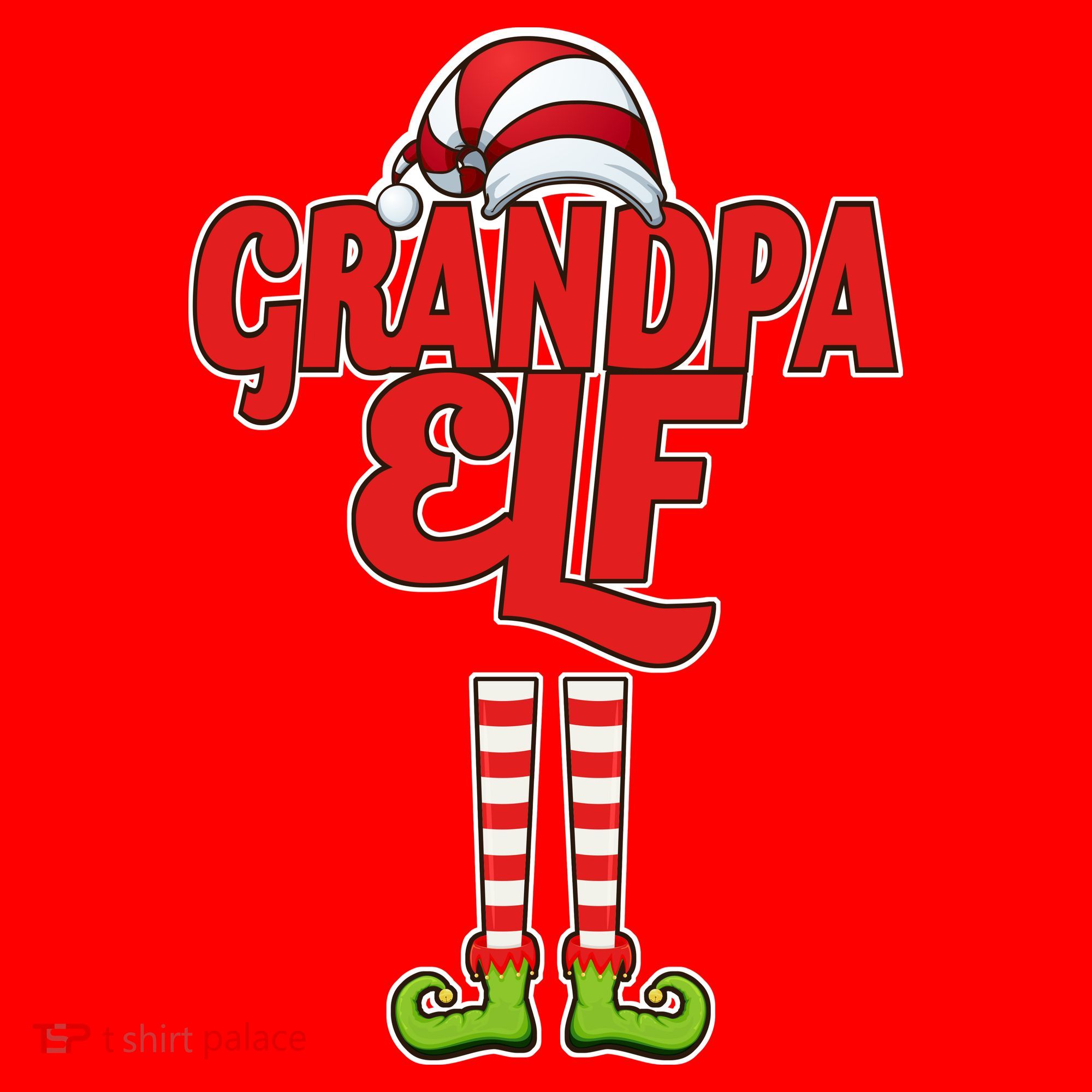 Christmas Grandpa Elf Santa Hat