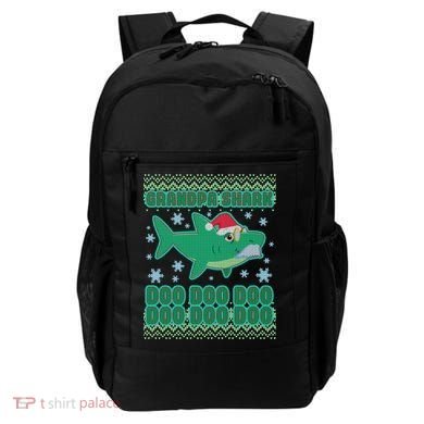 Christmas Grandpa Shark Doo Doo Doo Backpack