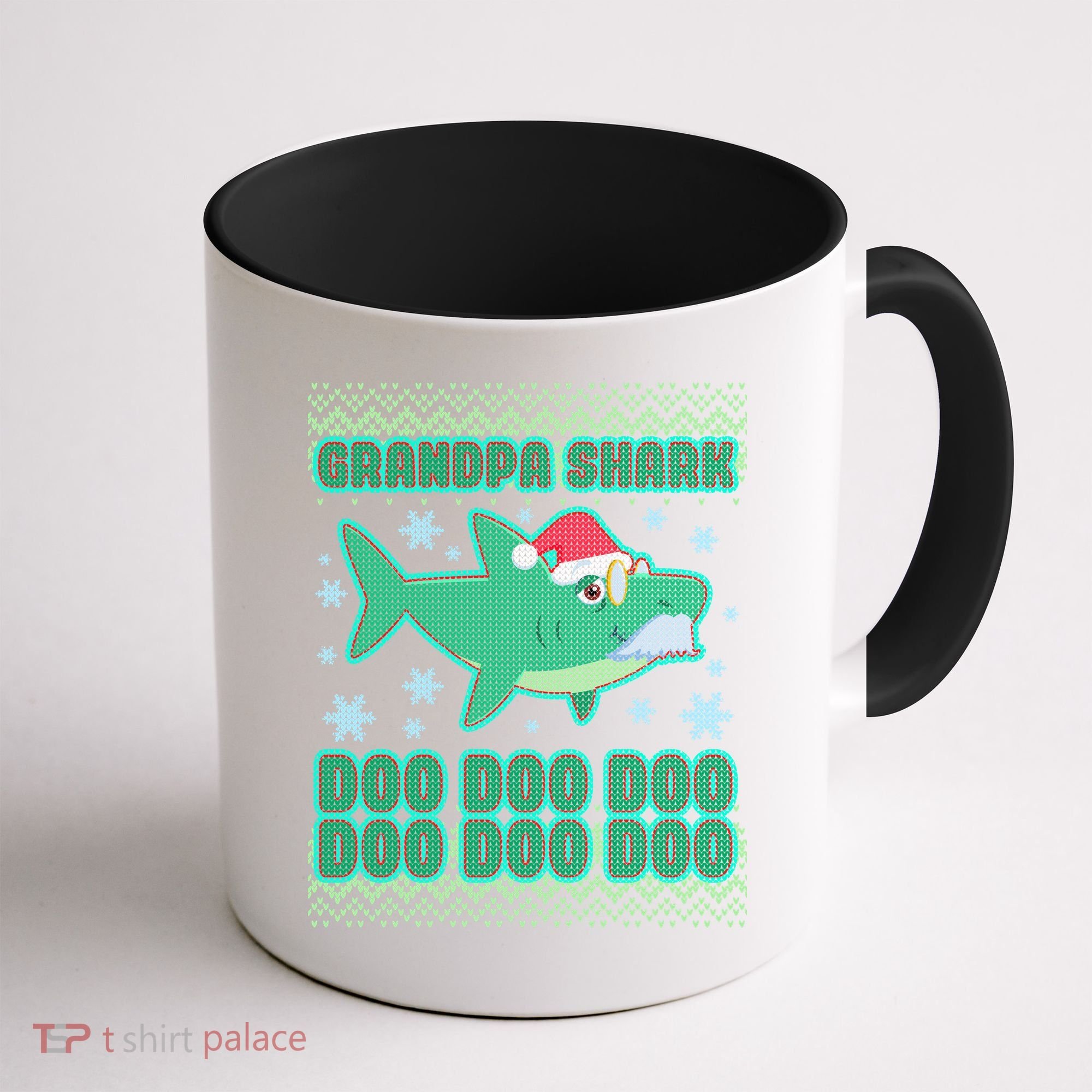 Christmas Grandpa Shark Doo Doo Doo Coffee Mug