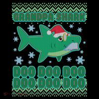 Christmas Grandpa Shark Doo Doo Doo Coffee Mug thumb 5