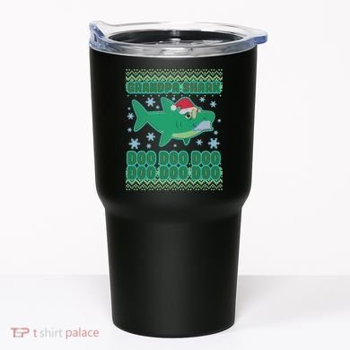 Christmas Grandpa Shark Doo Doo Doo Tumbler