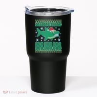 Christmas Grandpa Shark Doo Doo Doo Tumbler thumb 0