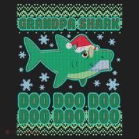 Christmas Grandpa Shark Doo Doo Doo Tumbler thumb 3