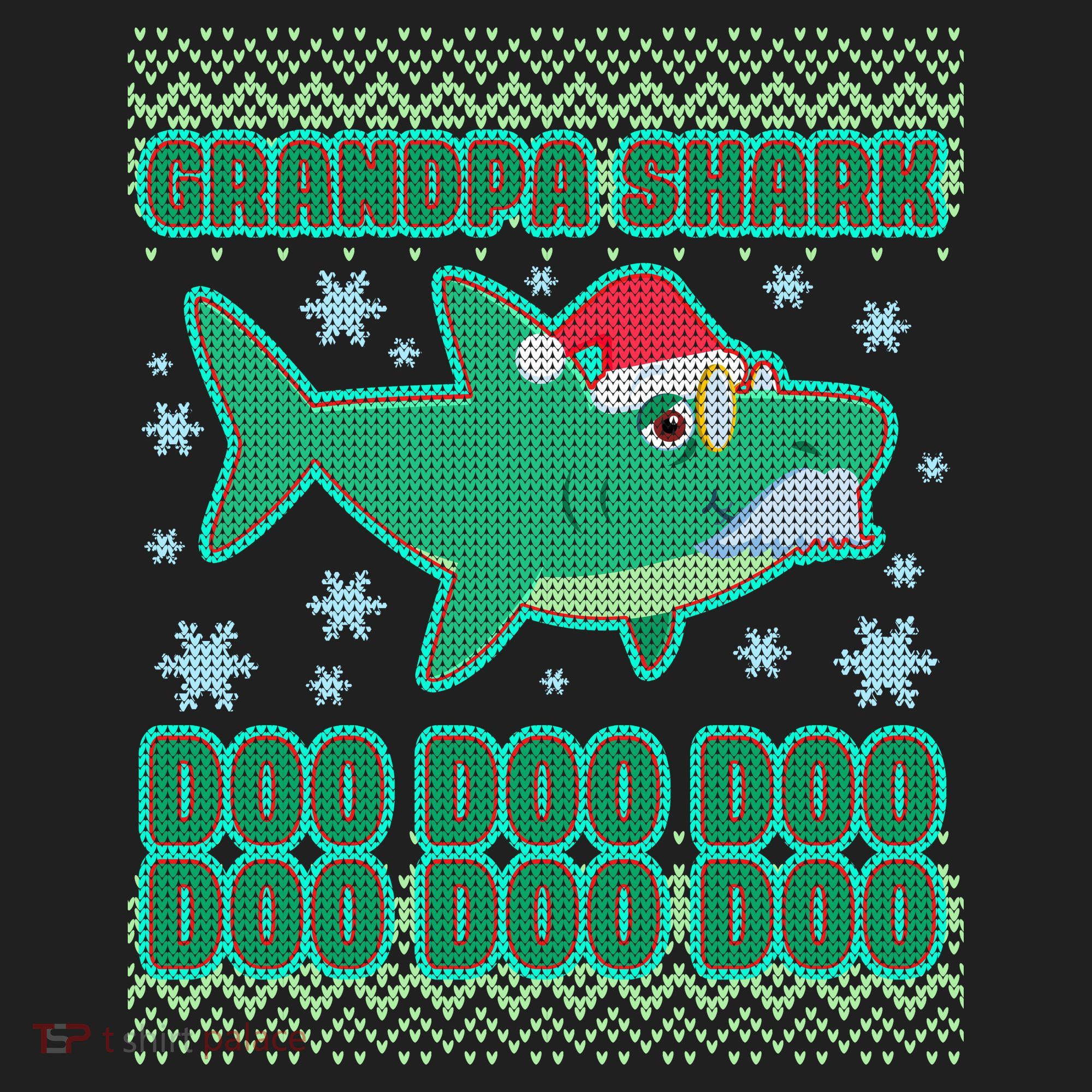 Christmas Grandpa Shark Doo Doo Doo Tumbler