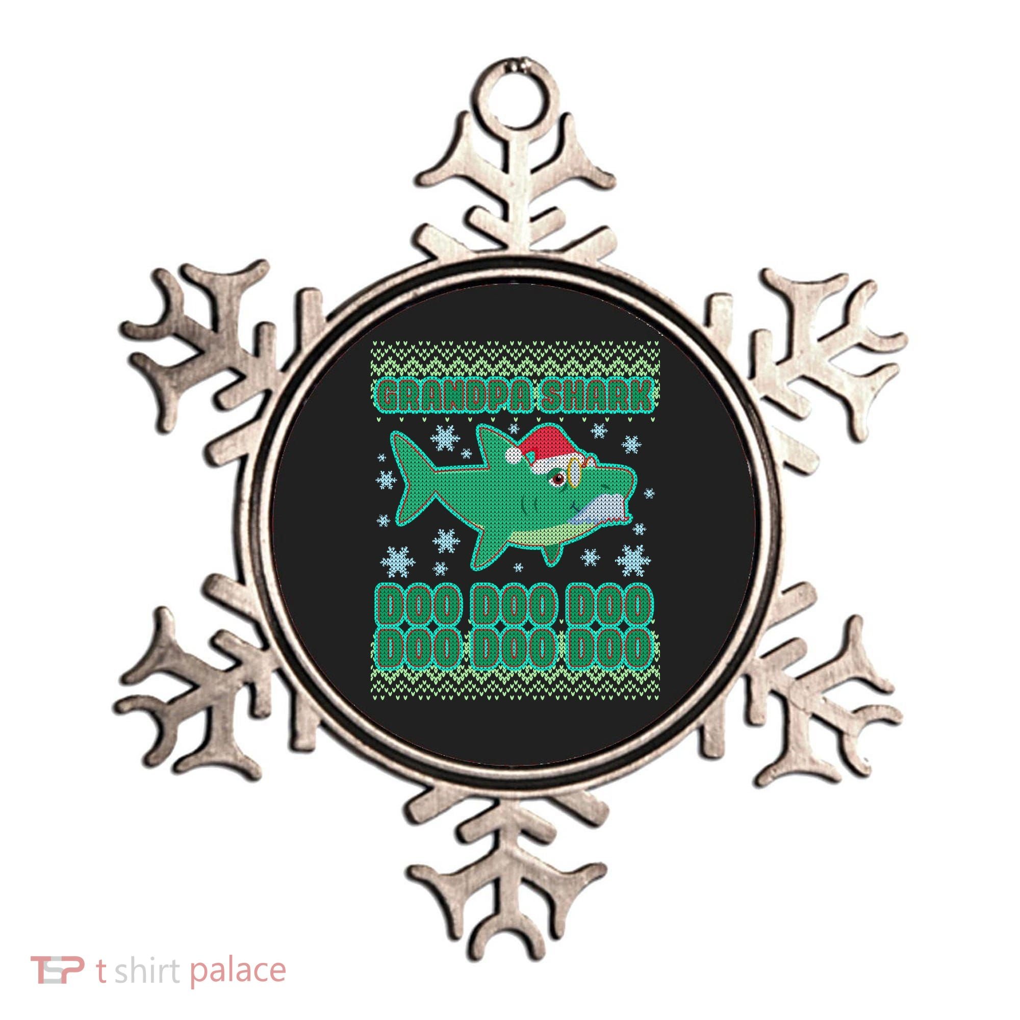 Christmas Grandpa Shark Doo Doo Doo Ornament