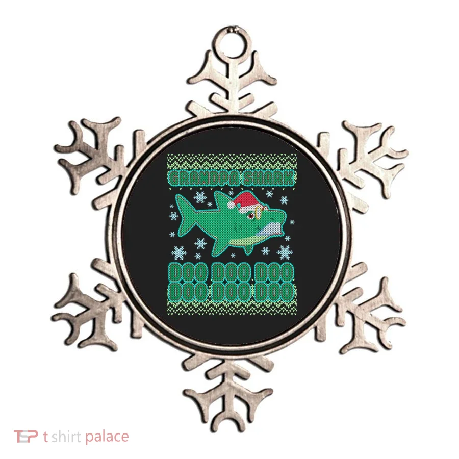Christmas Grandpa Shark Doo Doo Doo Ornament