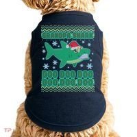 Christmas Grandpa Shark Doo Doo Doo Doggie Tank thumb 0
