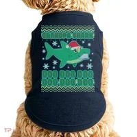 Christmas Grandpa Shark Doo Doo Doo Doggie Tank thumb 0