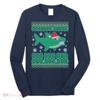 Christmas Grandpa Shark Doo Doo Doo Long Sleeve Shirt thumb 0