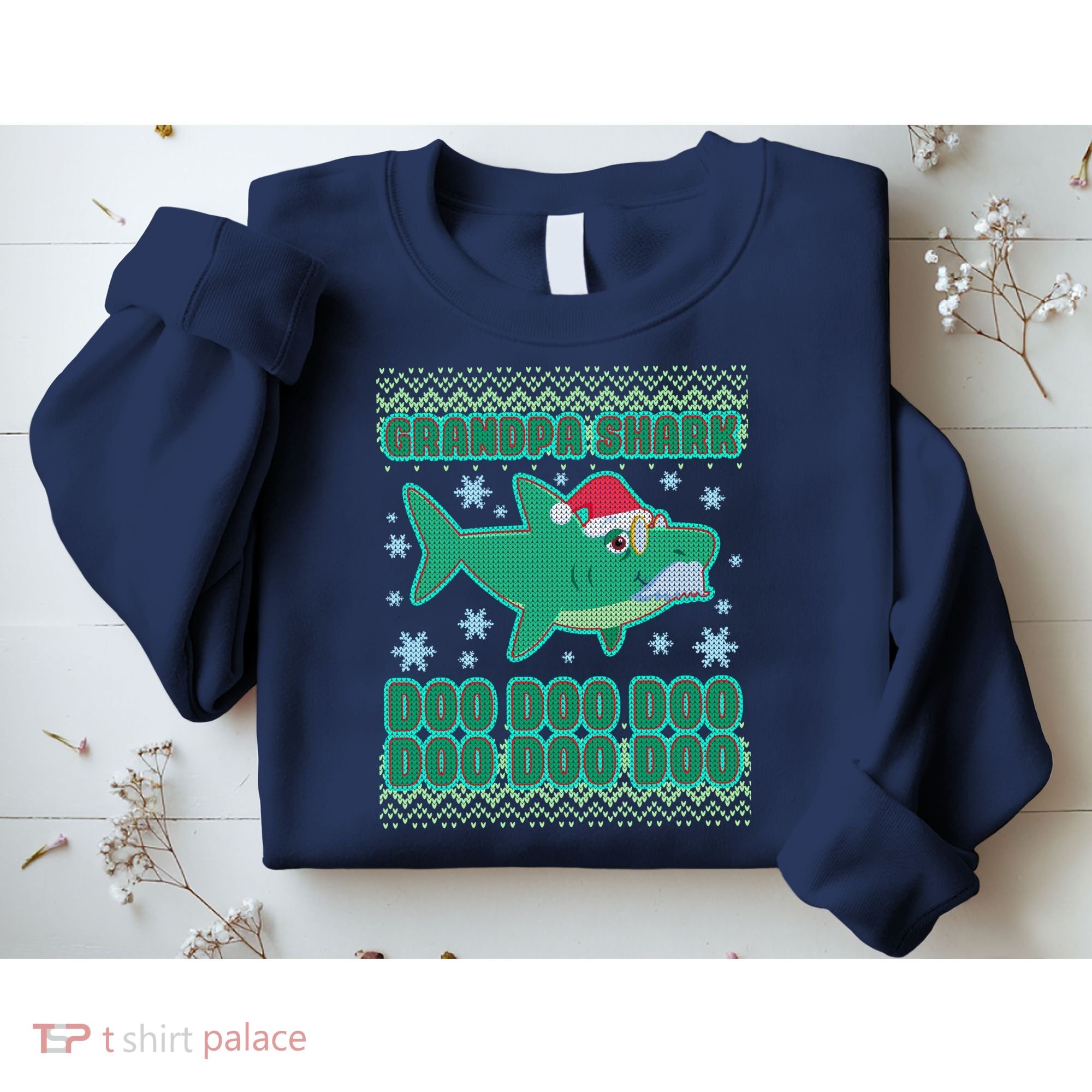 Christmas Grandpa Shark Doo Doo Doo Sweatshirt