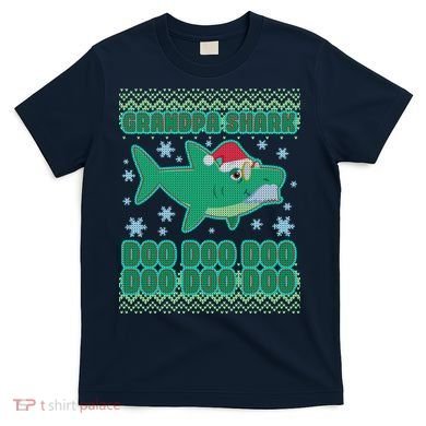 Christmas Grandpa Shark Doo Doo Doo T-Shirt