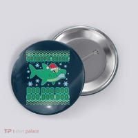 Christmas Grandpa Shark Doo Doo Doo Button thumb 0