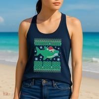 Christmas Grandpa Shark Doo Doo Doo Women's Tank Top thumb 2