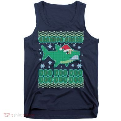 Christmas Grandpa Shark Doo Doo Doo Tank Top