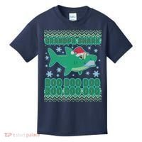 Christmas Grandpa Shark Doo Doo Doo Kids T-Shirt thumb 0