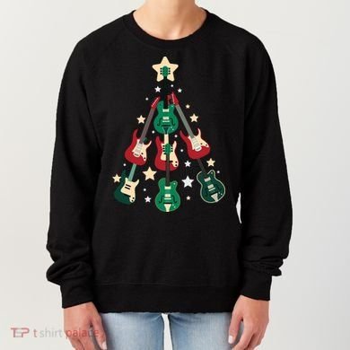 Christmas Guitar Tree  Women's Sweatshirt
