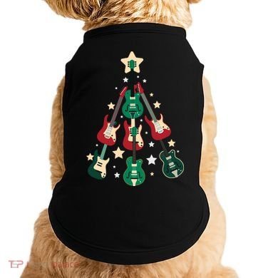 Christmas Guitar Tree  Doggie Tank