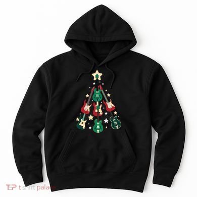 Christmas Guitar Tree  Hoodie