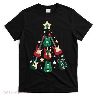 Christmas Guitar Tree  T-Shirt