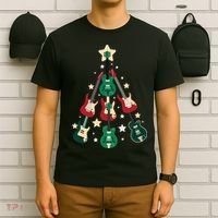 Christmas Guitar Tree  T-Shirt thumb 6