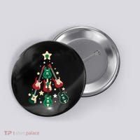 Christmas Guitar Tree  Button thumb 0