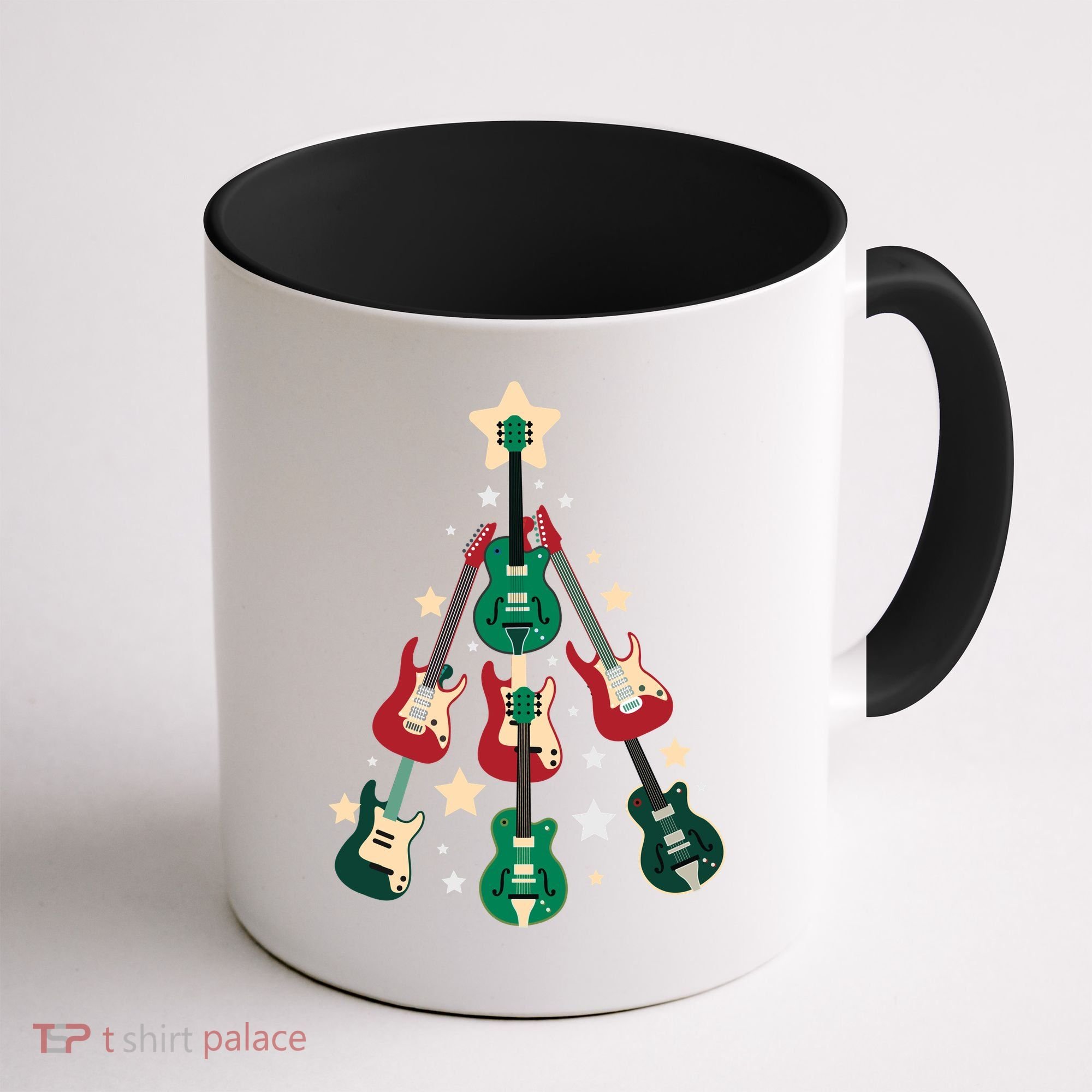 Christmas Guitar Tree  Coffee Mug