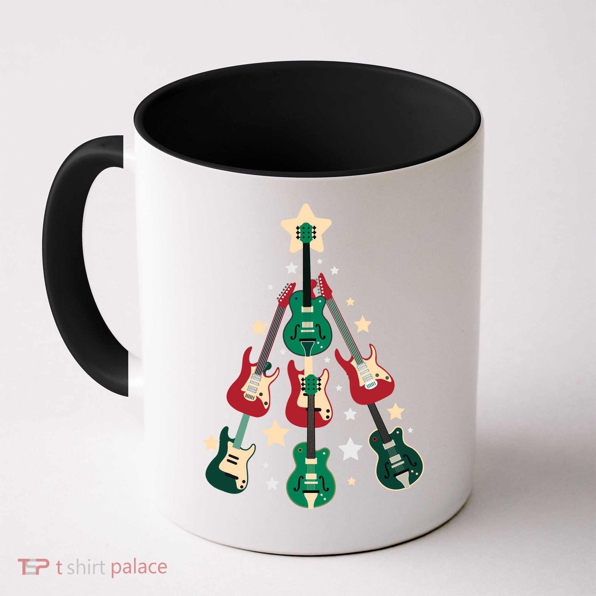 Christmas Guitar Tree  Coffee Mug