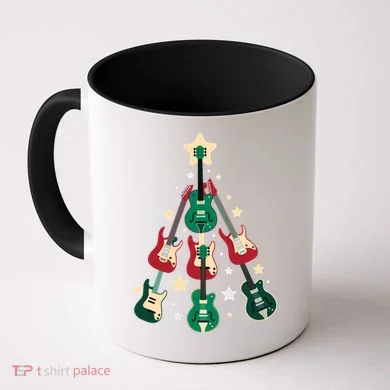 Christmas Guitar Tree  Coffee Mug