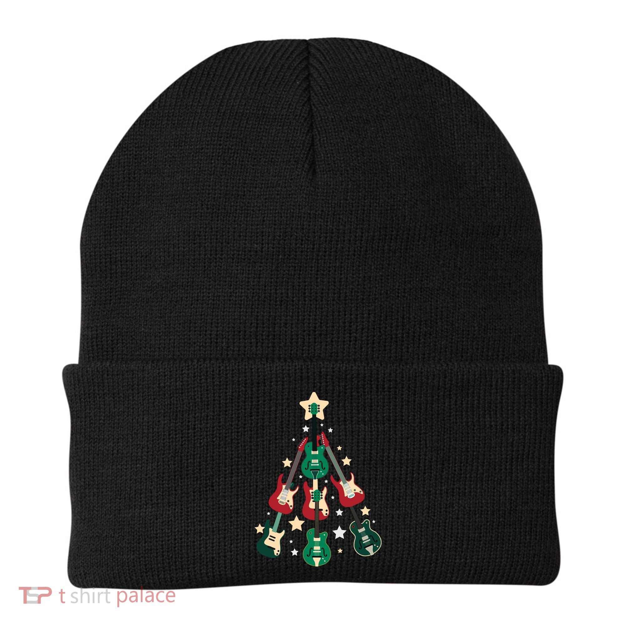 Christmas Guitar Tree  Beanie
