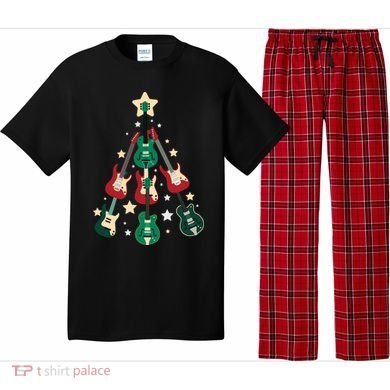 Christmas Guitar Tree  Pajama Set