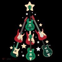 Christmas Guitar Tree  Pajama Set thumb 2