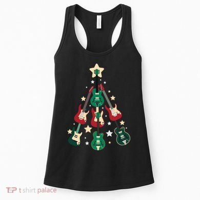 Christmas Guitar Tree  Women's Tank Top