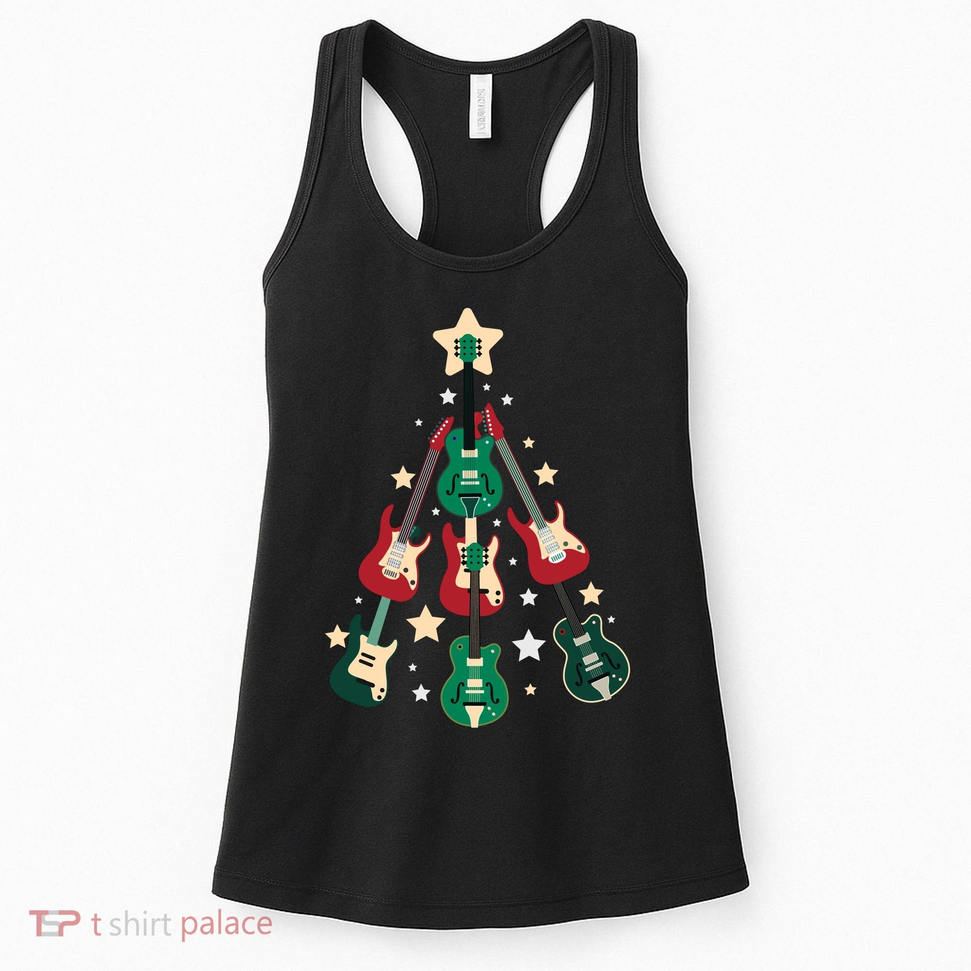 Christmas Guitar Tree  Women's Tank Top