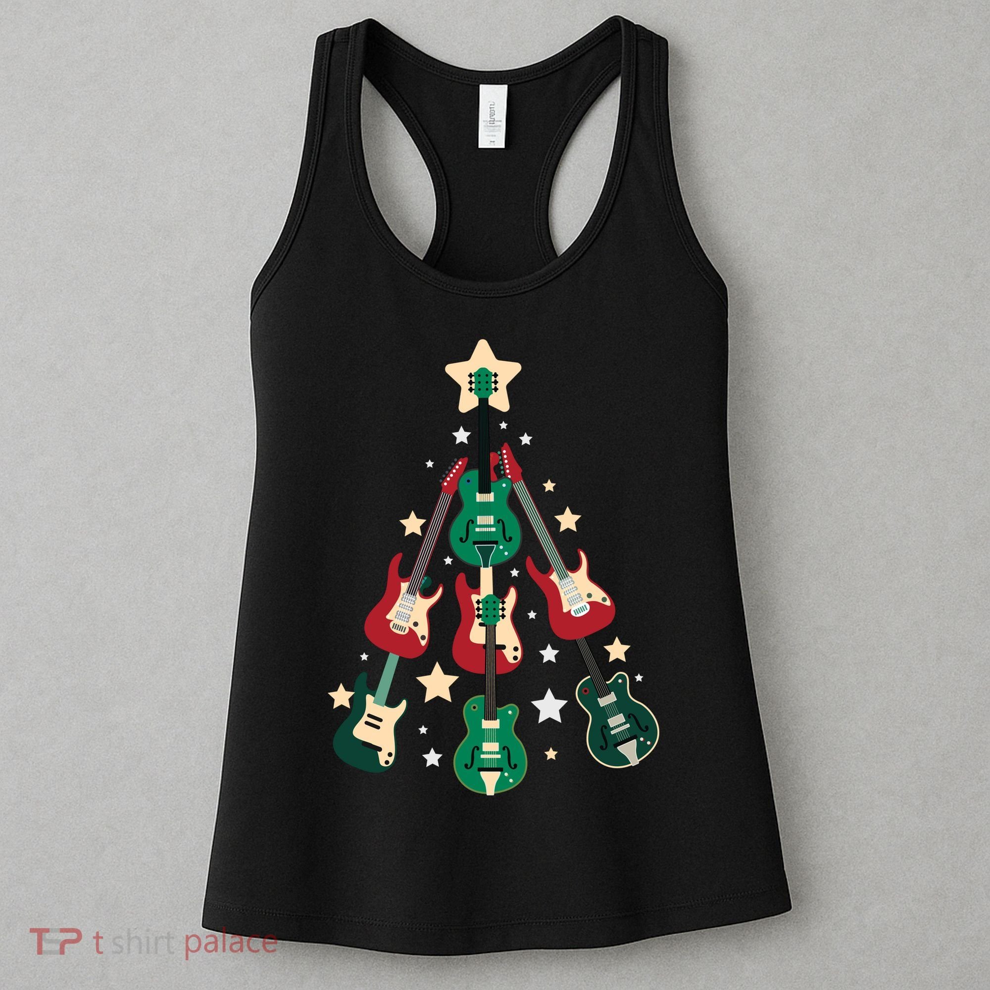 Christmas Guitar Tree  Women's Tank Top