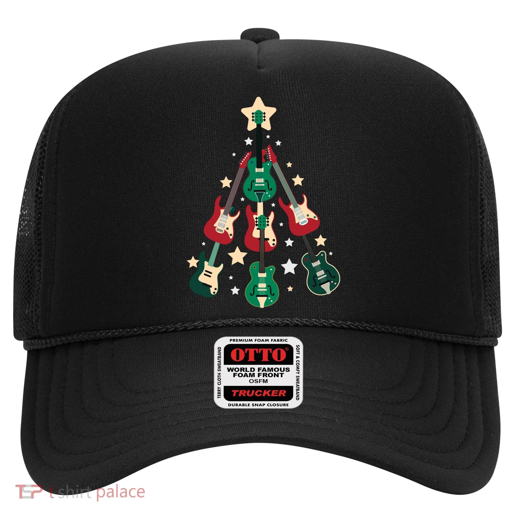 Christmas Guitar Tree  Hat
