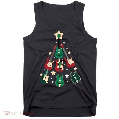 Christmas Guitar Tree  Tank Top