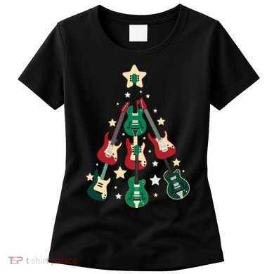 Christmas Guitar Tree  Women's T-Shirt