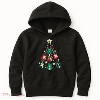 Christmas Guitar Tree  Kids Hoodie thumb 0